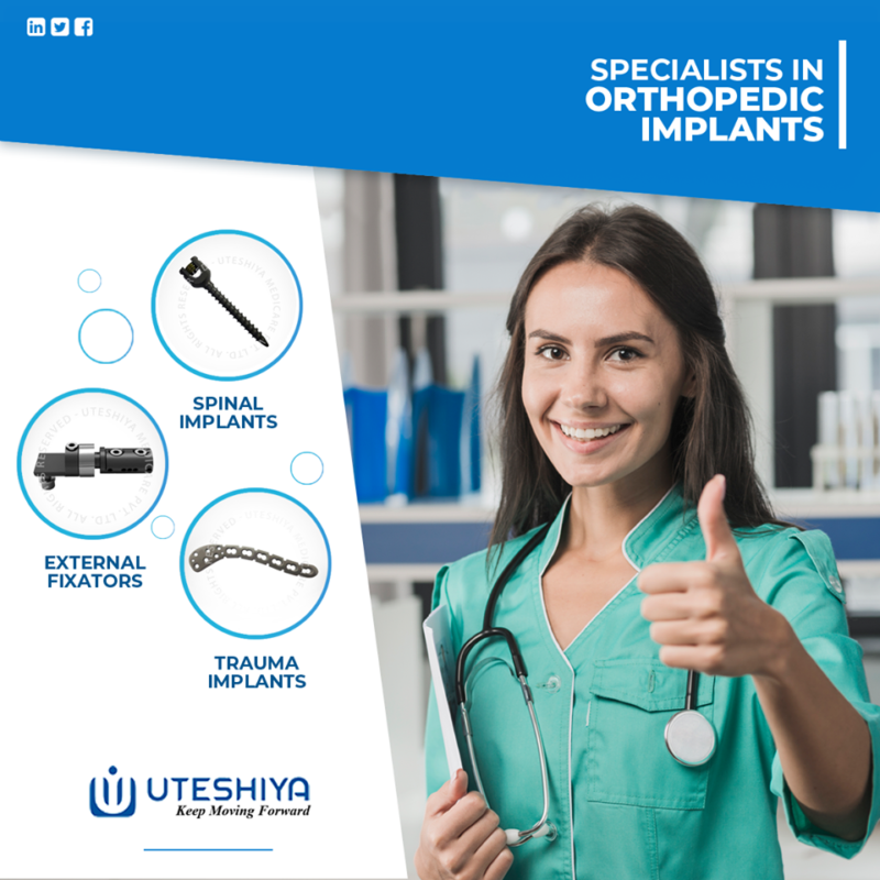 Orthopedic Implants & Instruments Manufacturer/Suppliers- Uteshiya